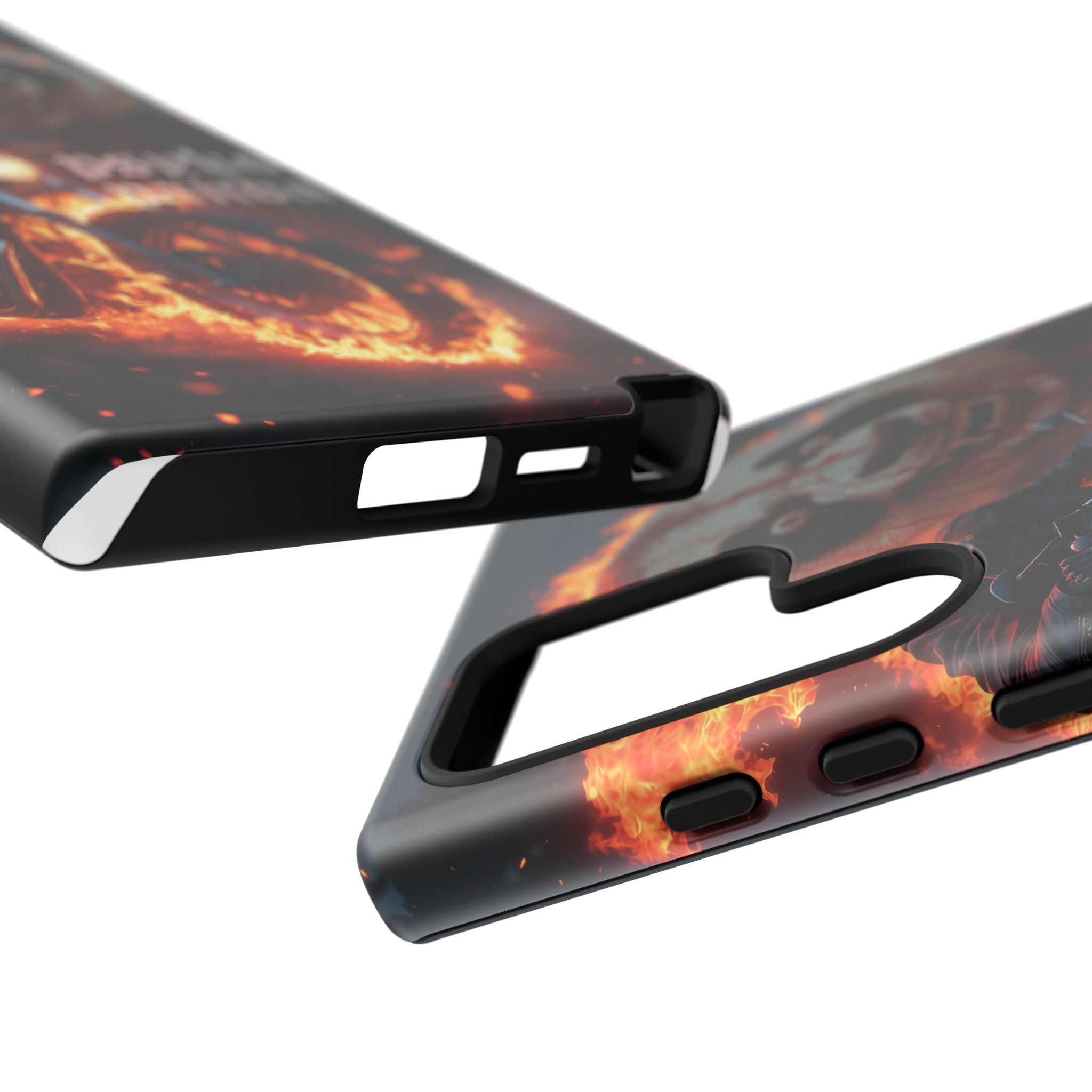 Psyko Panda Flaming Motorcycle Phone Case