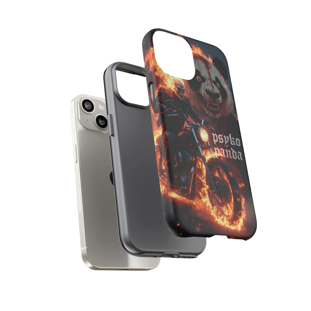 Psyko Panda Flaming Motorcycle Phone Case