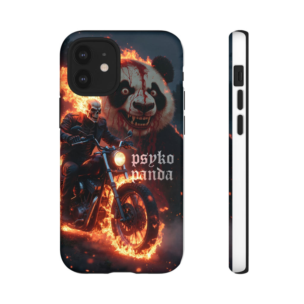 Psyko Panda Flaming Motorcycle Phone Case
