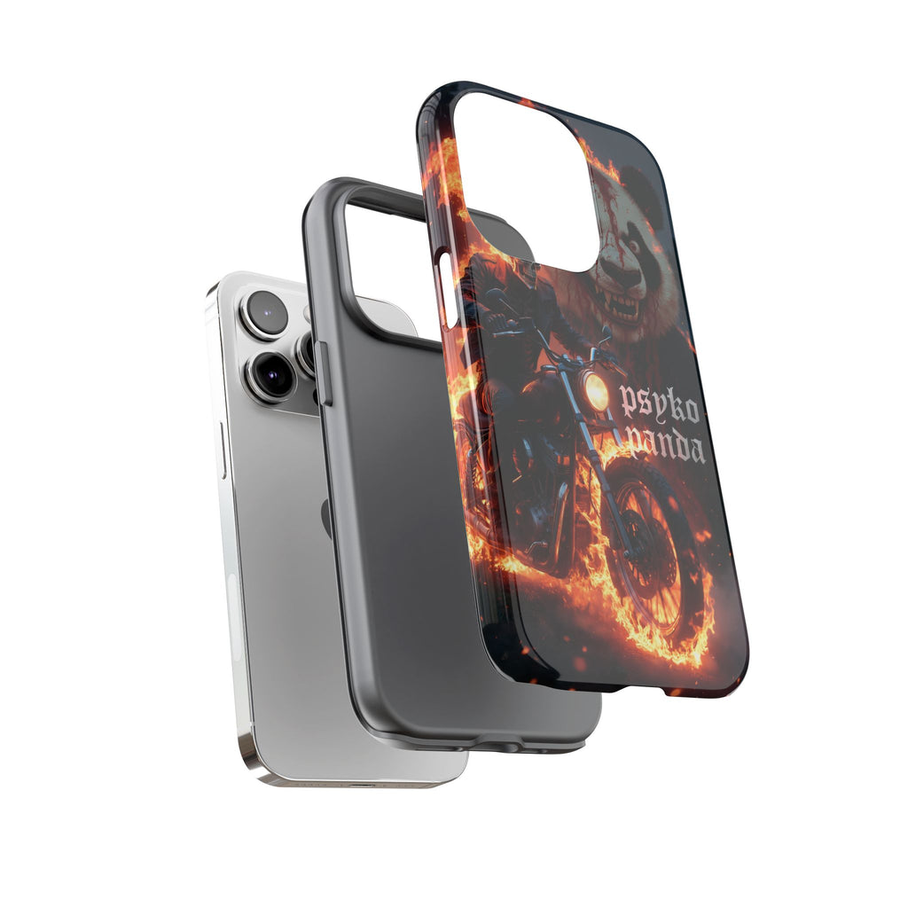 Psyko Panda Flaming Motorcycle Phone Case