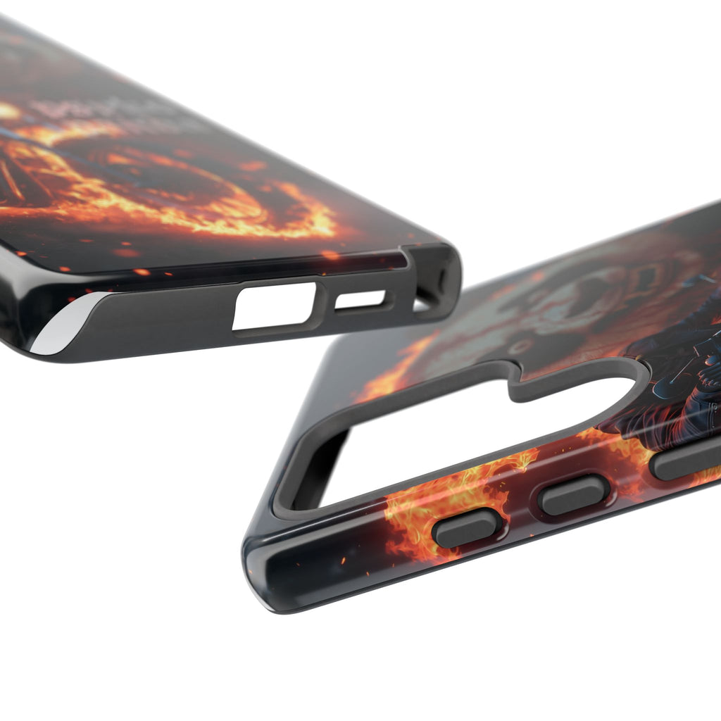 Psyko Panda Flaming Motorcycle Phone Case