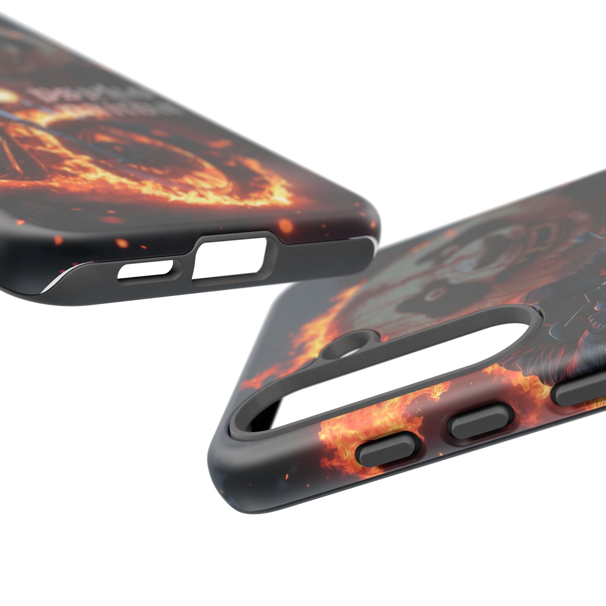 Psyko Panda Flaming Motorcycle Phone Case