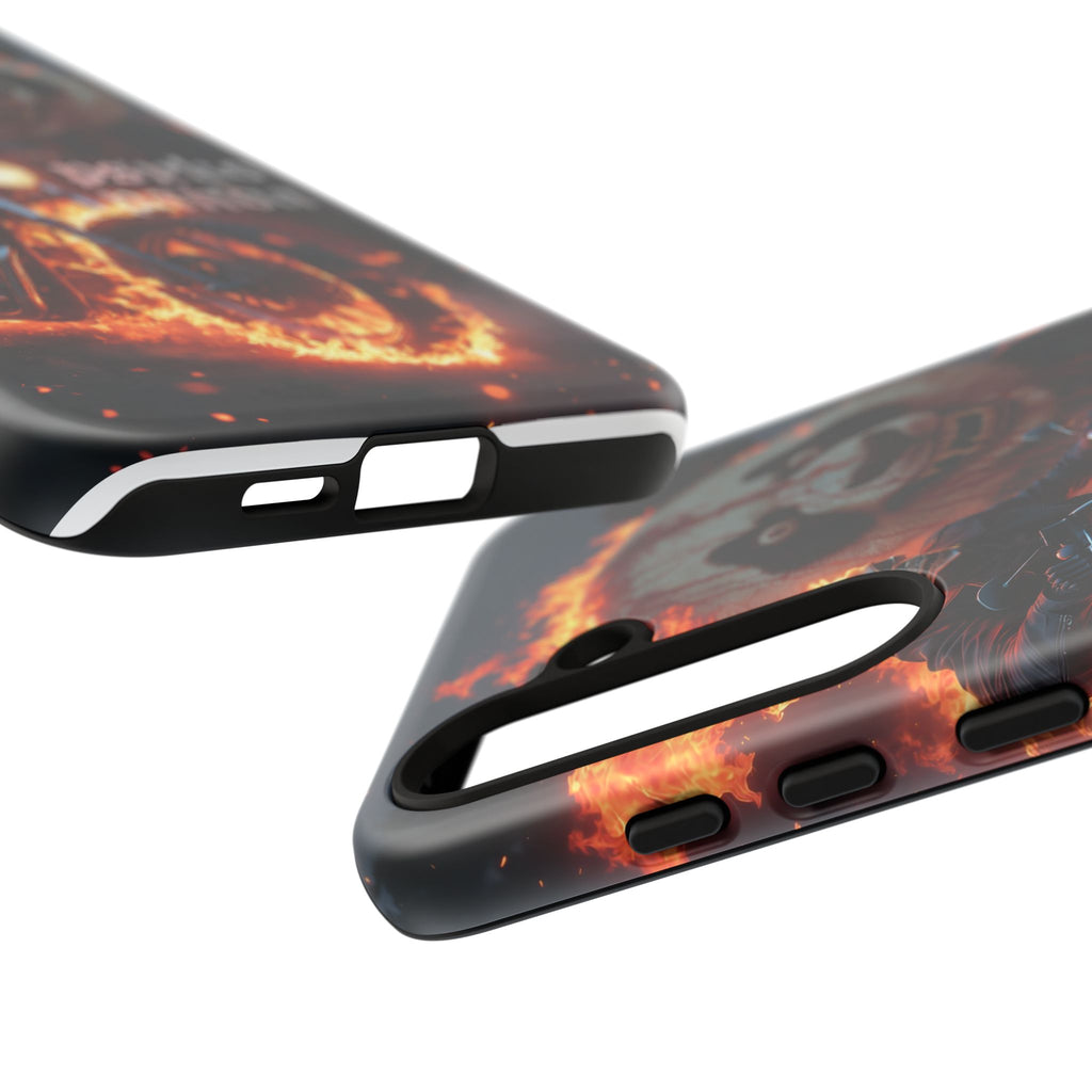 Psyko Panda Flaming Motorcycle Phone Case