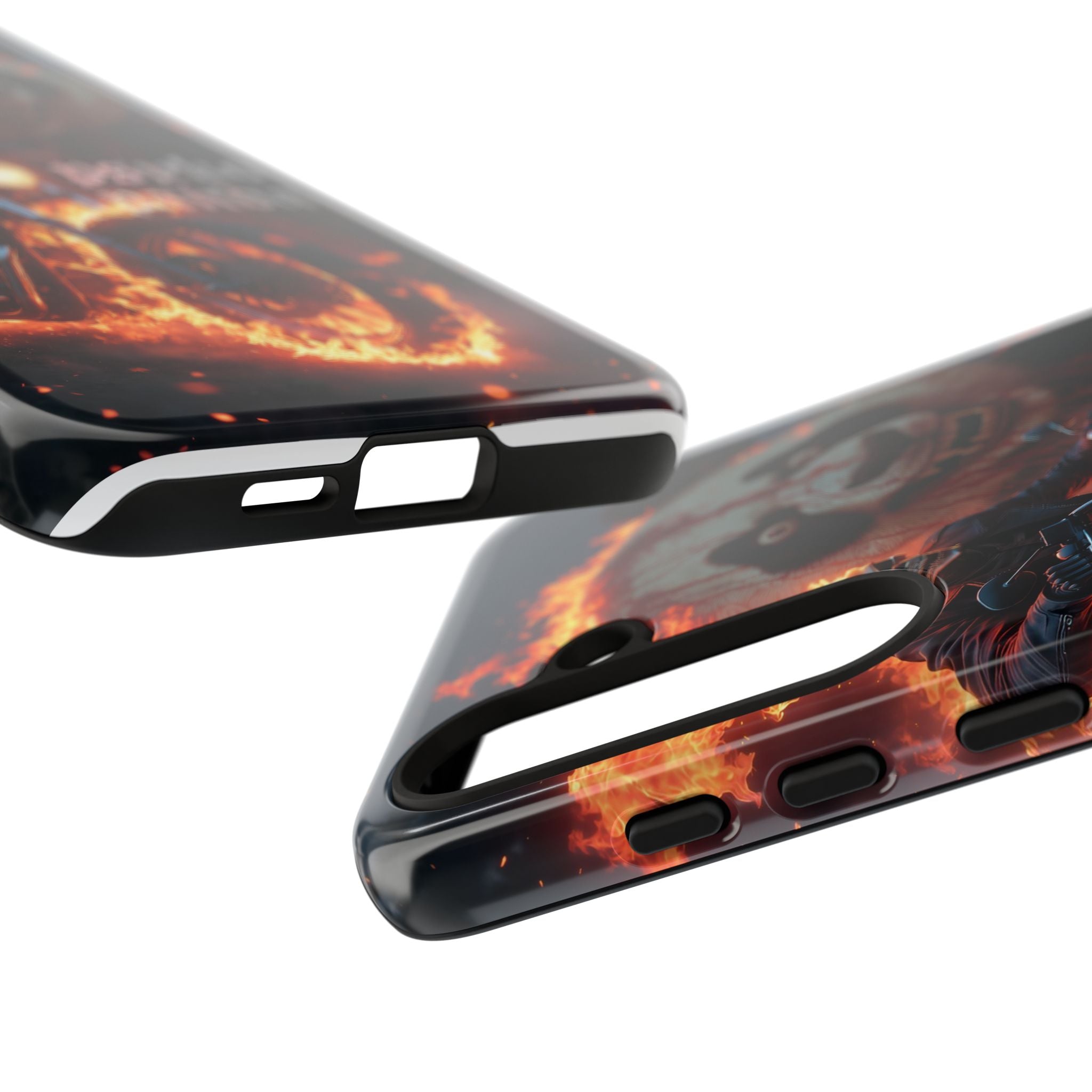 Psyko Panda Flaming Motorcycle Phone Case