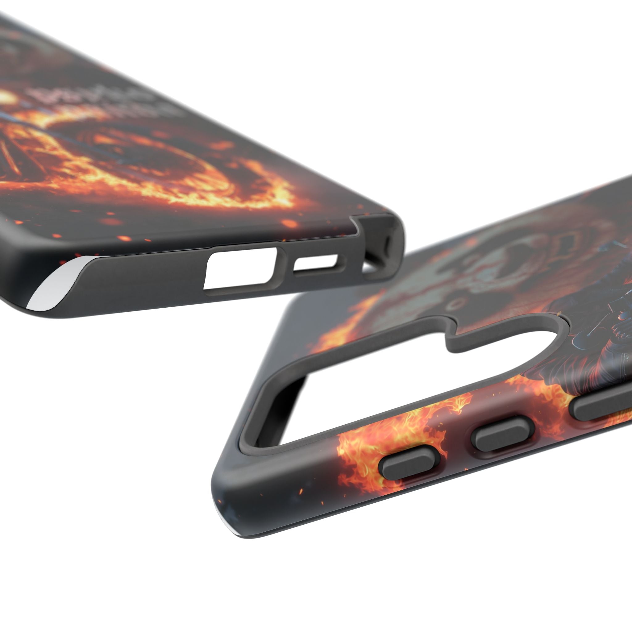 Psyko Panda Flaming Motorcycle Phone Case