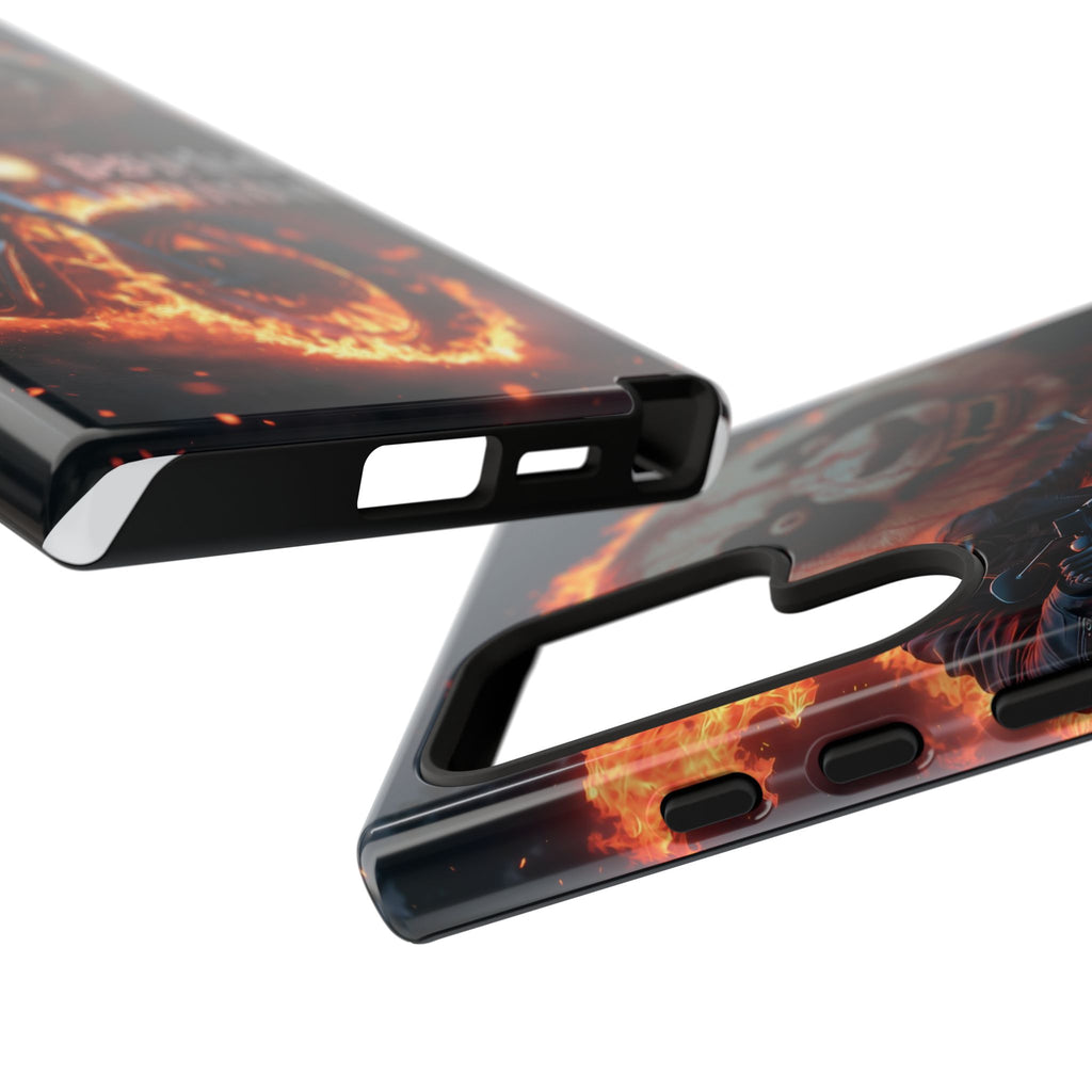 Psyko Panda Flaming Motorcycle Phone Case